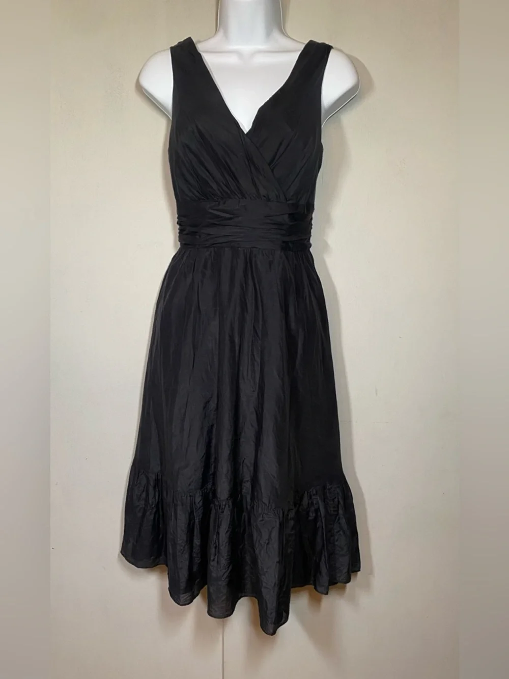 White House Black Market Black Midi Dress - Picture 1 of 5